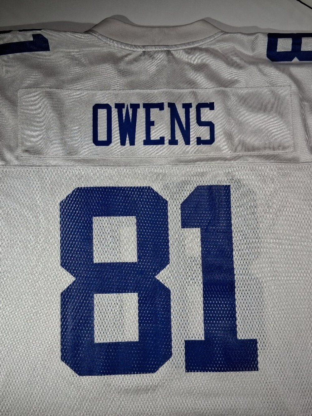 Dallas Cowboys Terrell Owens Jersey Reebok #81 White NFL sz XL 2008 Y2K GUC